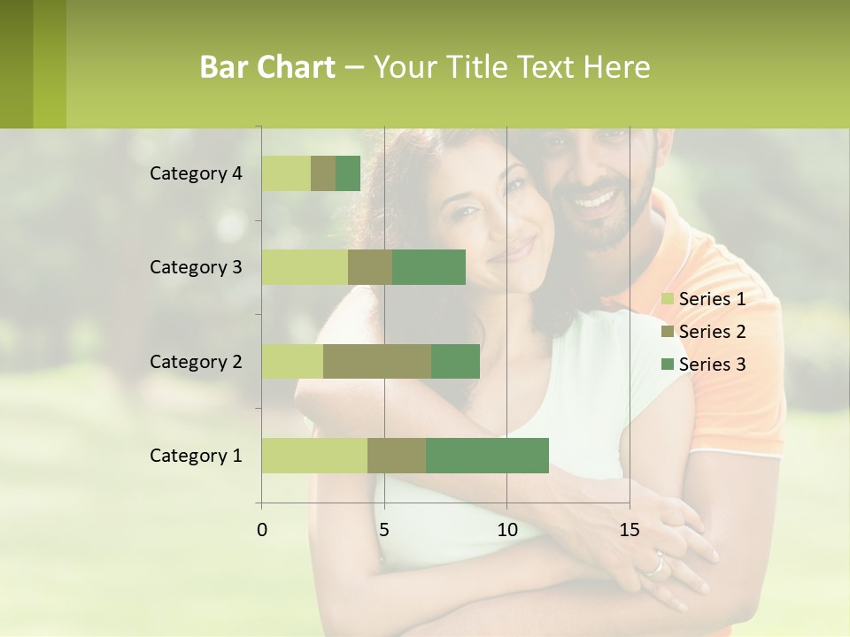 A Man And Woman Hugging Each Other In A Park PowerPoint Template