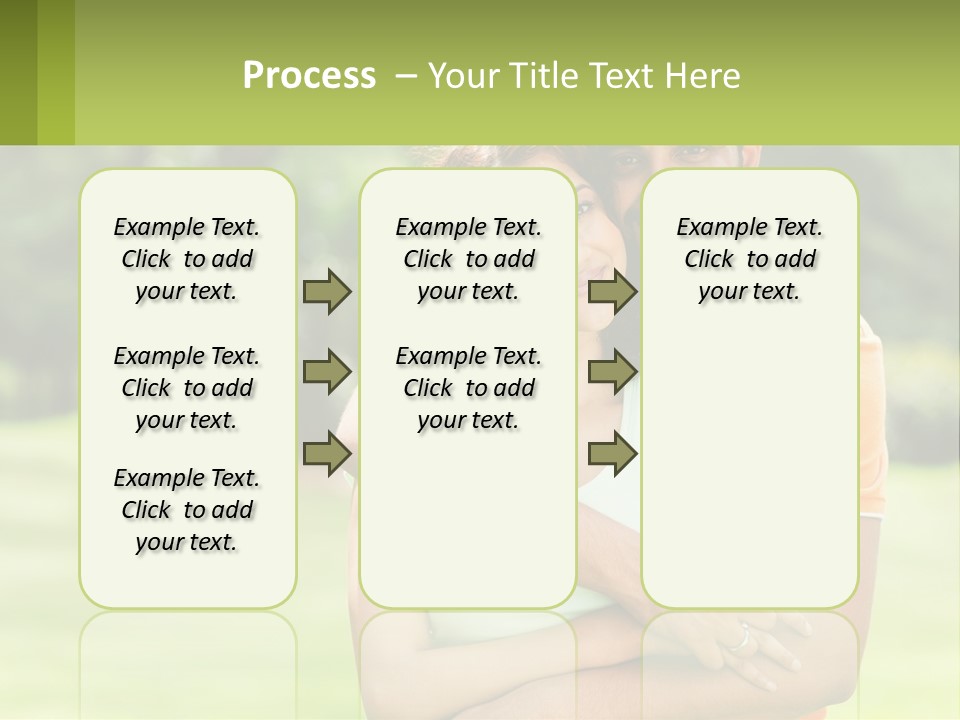 A Man And Woman Hugging Each Other In A Park PowerPoint Template