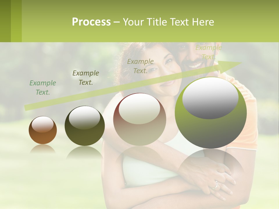 A Man And Woman Hugging Each Other In A Park PowerPoint Template
