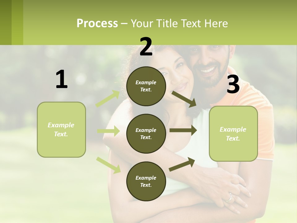 A Man And Woman Hugging Each Other In A Park PowerPoint Template