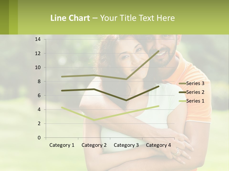 A Man And Woman Hugging Each Other In A Park PowerPoint Template