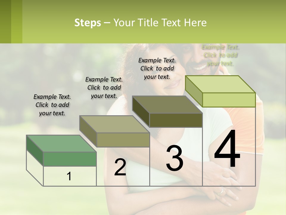 A Man And Woman Hugging Each Other In A Park PowerPoint Template