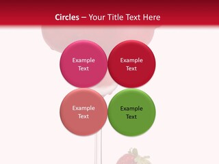 A Red Drink With Strawberries On The Rim PowerPoint Template