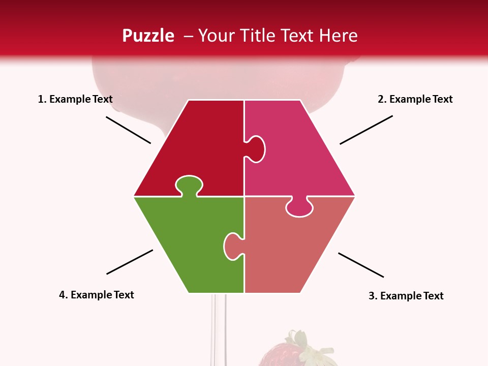 A Red Drink With Strawberries On The Rim PowerPoint Template