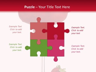 A Red Drink With Strawberries On The Rim PowerPoint Template