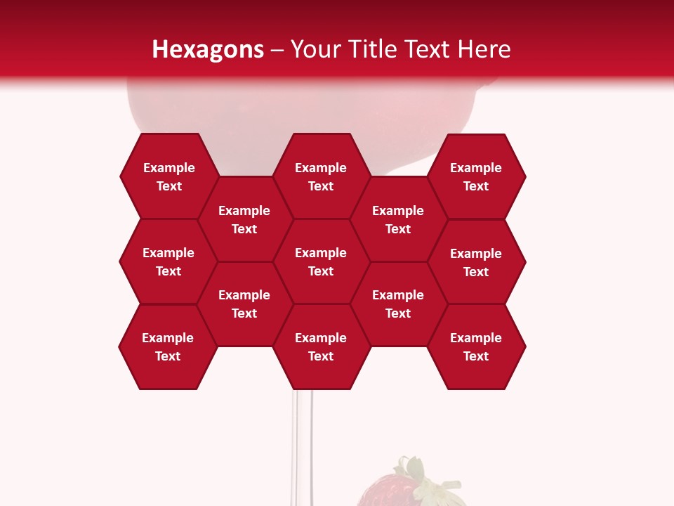 A Red Drink With Strawberries On The Rim PowerPoint Template