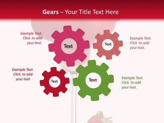 A Red Drink With Strawberries On The Rim PowerPoint Template