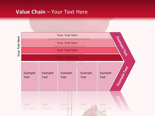 A Red Drink With Strawberries On The Rim PowerPoint Template