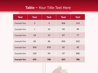 A Red Drink With Strawberries On The Rim PowerPoint Template