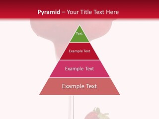 A Red Drink With Strawberries On The Rim PowerPoint Template