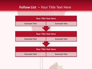 A Red Drink With Strawberries On The Rim PowerPoint Template