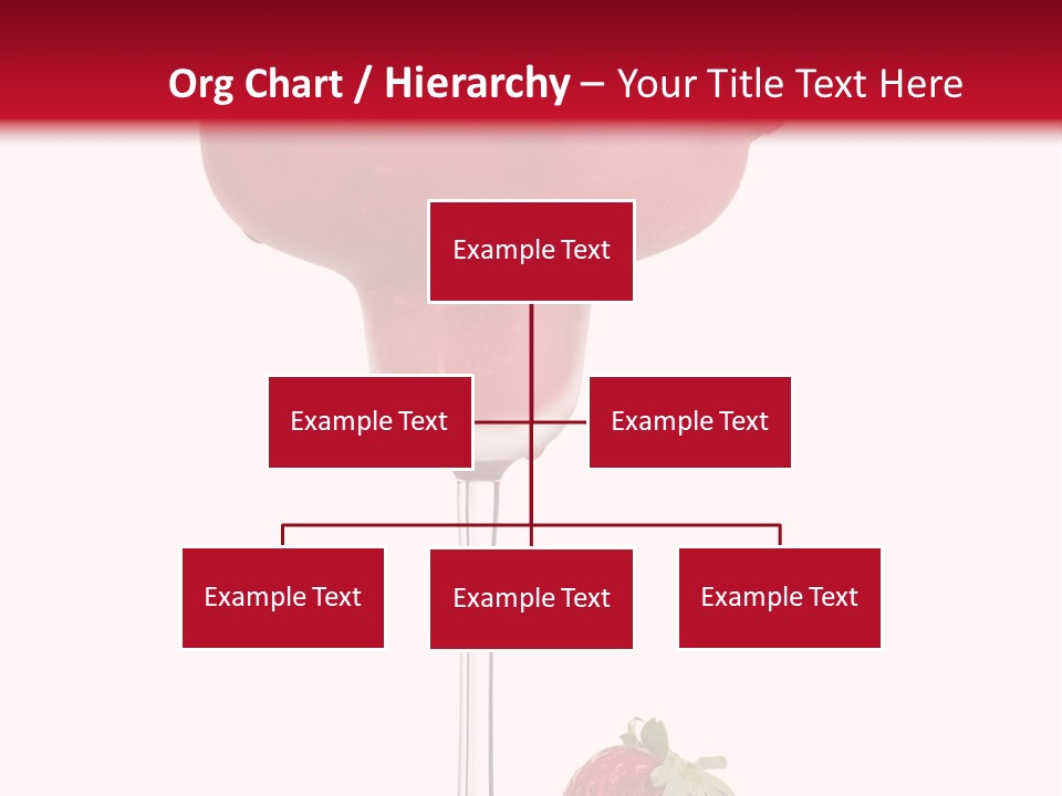 A Red Drink With Strawberries On The Rim PowerPoint Template