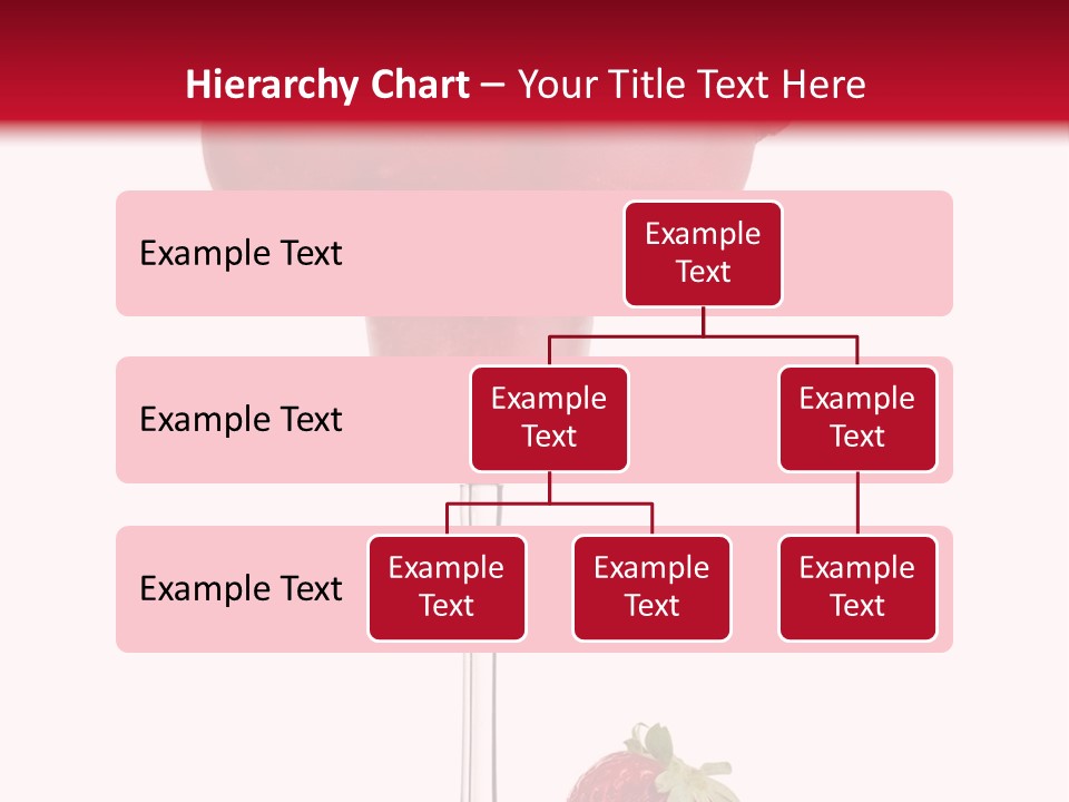 A Red Drink With Strawberries On The Rim PowerPoint Template