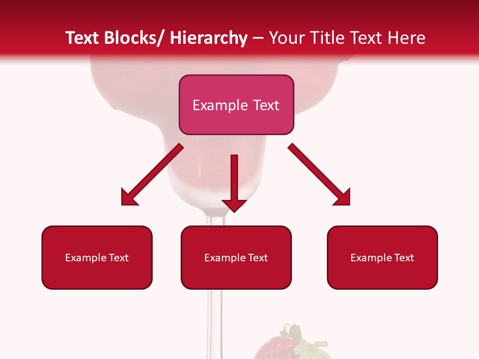 A Red Drink With Strawberries On The Rim PowerPoint Template