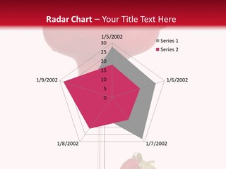 A Red Drink With Strawberries On The Rim PowerPoint Template