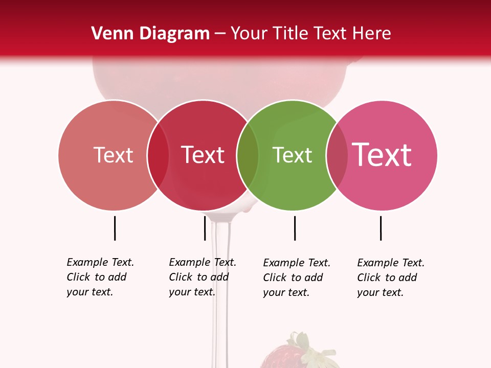 A Red Drink With Strawberries On The Rim PowerPoint Template