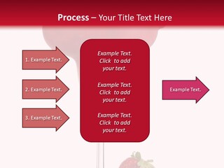 A Red Drink With Strawberries On The Rim PowerPoint Template