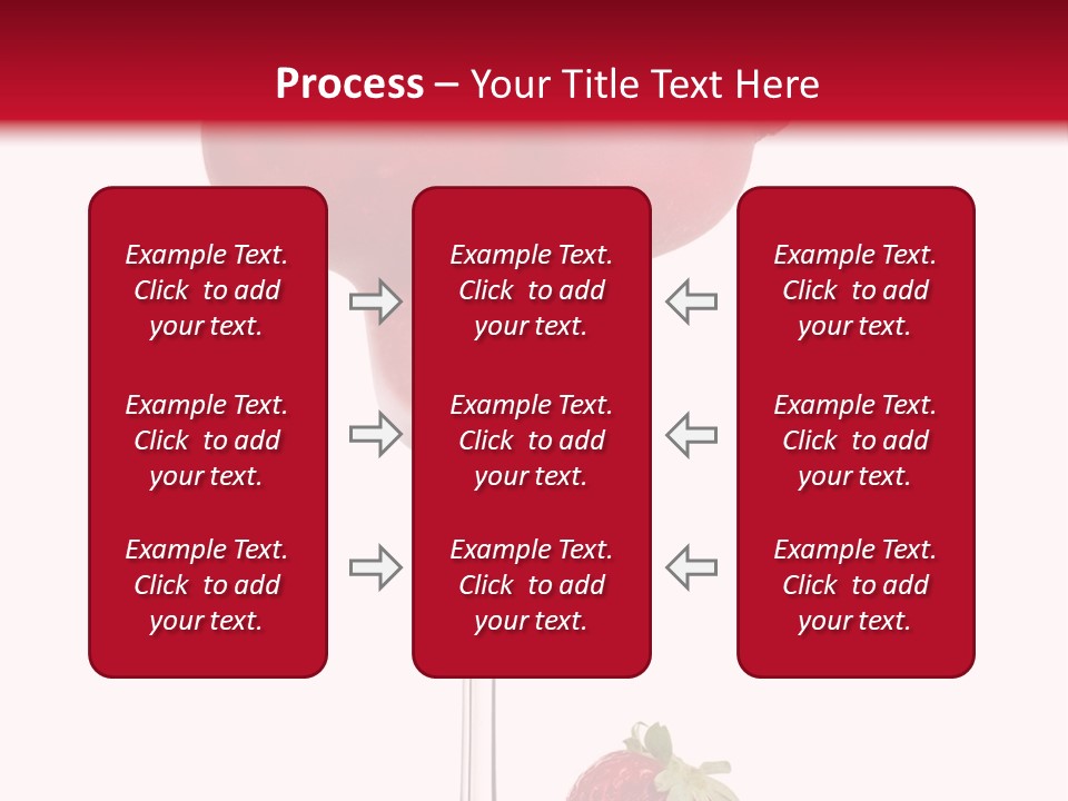 A Red Drink With Strawberries On The Rim PowerPoint Template