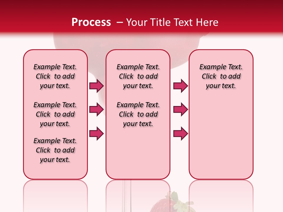 A Red Drink With Strawberries On The Rim PowerPoint Template