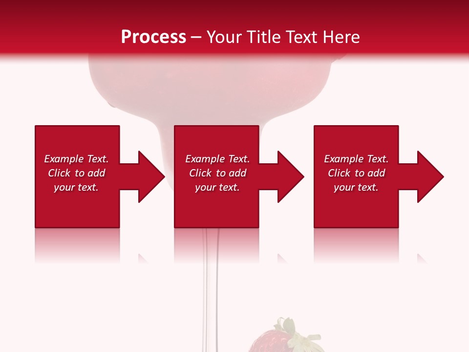 A Red Drink With Strawberries On The Rim PowerPoint Template