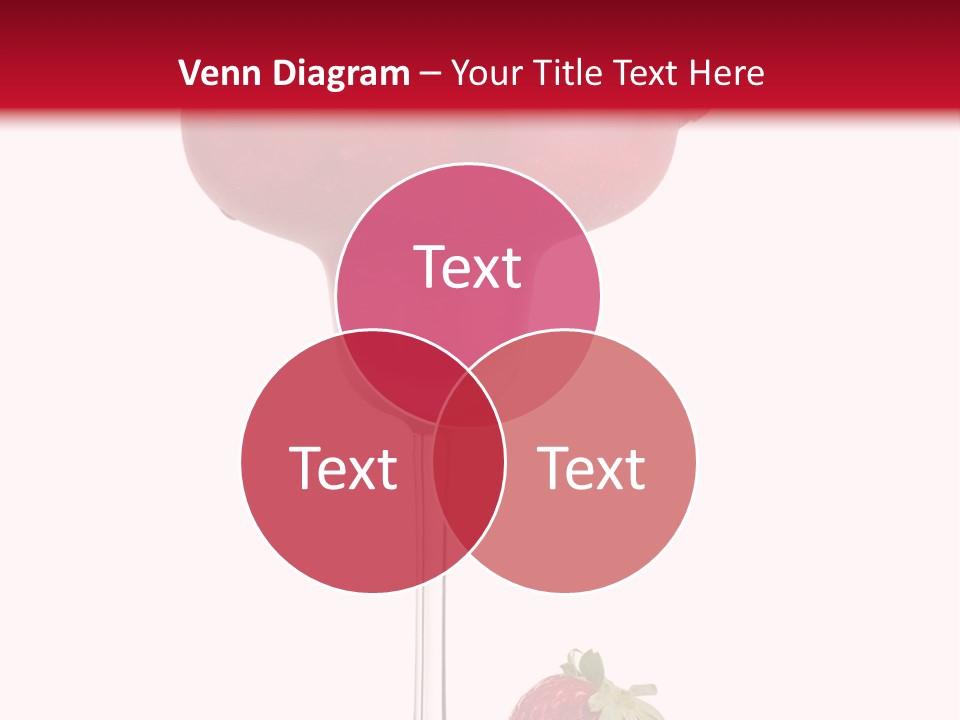 A Red Drink With Strawberries On The Rim PowerPoint Template