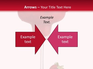 A Red Drink With Strawberries On The Rim PowerPoint Template
