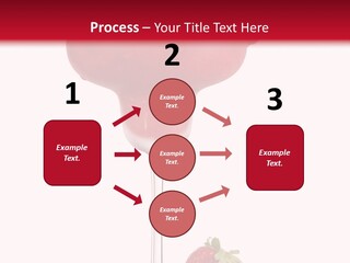 A Red Drink With Strawberries On The Rim PowerPoint Template