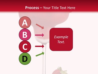 A Red Drink With Strawberries On The Rim PowerPoint Template