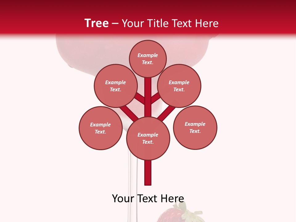 A Red Drink With Strawberries On The Rim PowerPoint Template