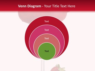 A Red Drink With Strawberries On The Rim PowerPoint Template