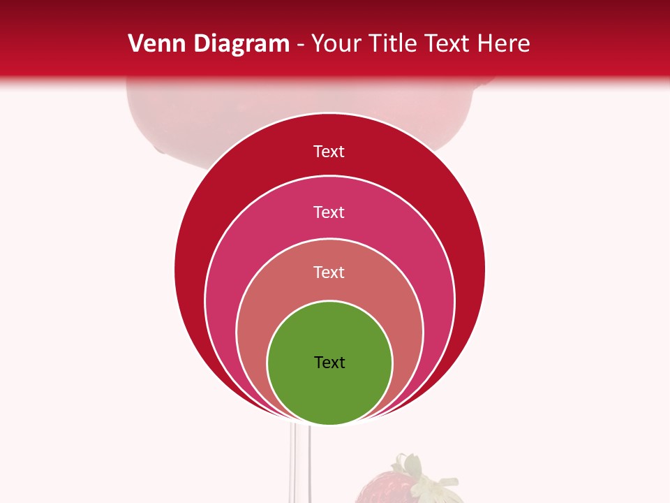 A Red Drink With Strawberries On The Rim PowerPoint Template