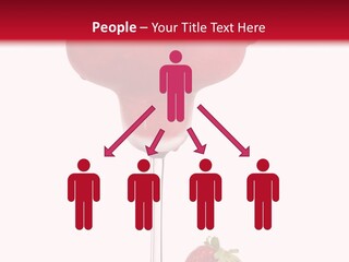 A Red Drink With Strawberries On The Rim PowerPoint Template