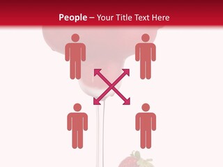 A Red Drink With Strawberries On The Rim PowerPoint Template