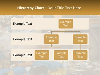 A Dump Truck Dumping Garbage Into A Pile PowerPoint Template