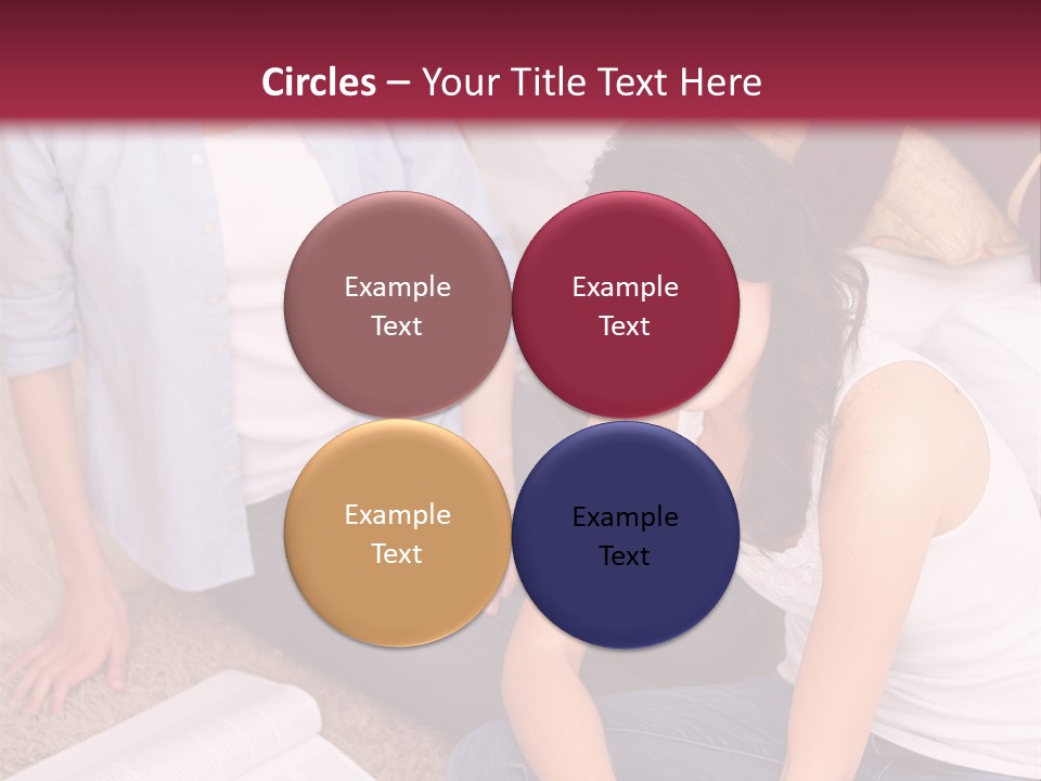 A Group Of Women Sitting On The Floor With Laptops PowerPoint Template