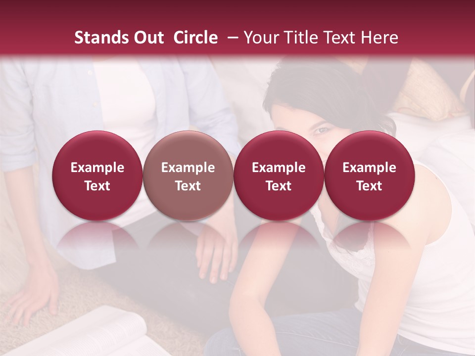 A Group Of Women Sitting On The Floor With Laptops PowerPoint Template