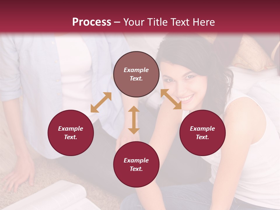 A Group Of Women Sitting On The Floor With Laptops PowerPoint Template