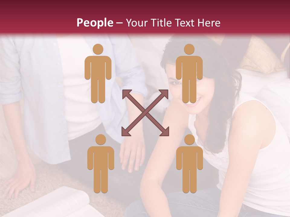 A Group Of Women Sitting On The Floor With Laptops PowerPoint Template