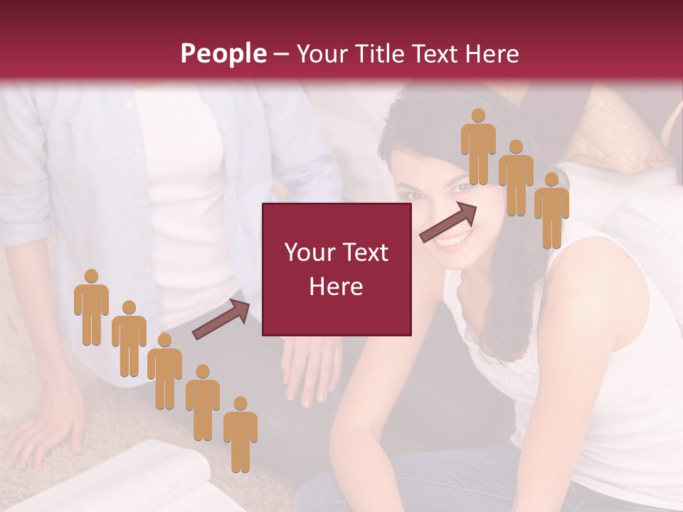 A Group Of Women Sitting On The Floor With Laptops PowerPoint Template