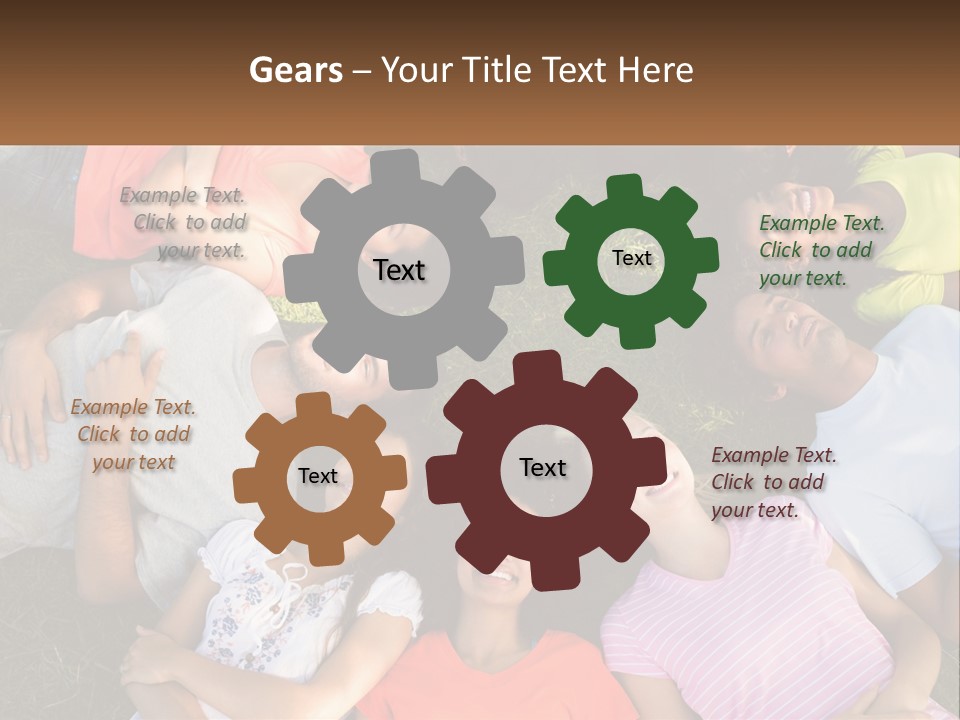 A Group Of People Laying In A Circle On The Grass PowerPoint Template