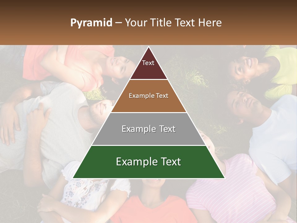 A Group Of People Laying In A Circle On The Grass PowerPoint Template