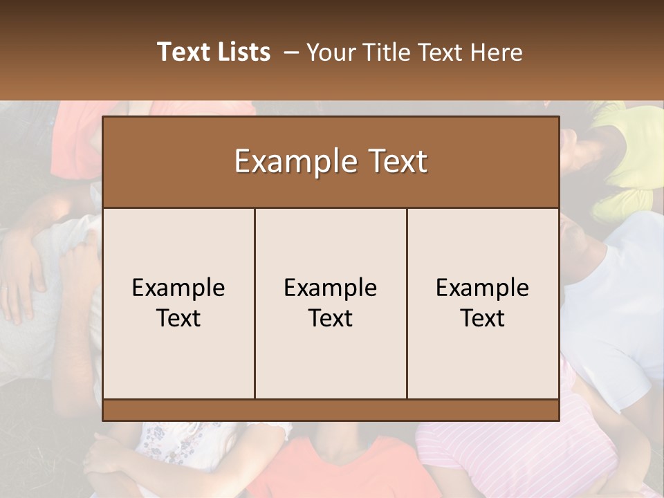 A Group Of People Laying In A Circle On The Grass PowerPoint Template
