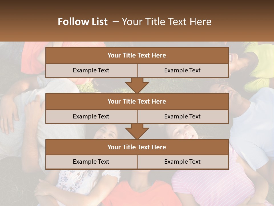 A Group Of People Laying In A Circle On The Grass PowerPoint Template