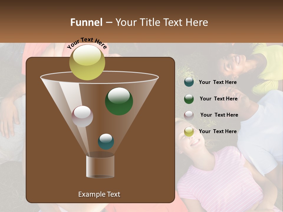 A Group Of People Laying In A Circle On The Grass PowerPoint Template