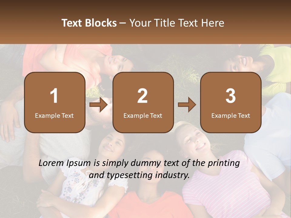 A Group Of People Laying In A Circle On The Grass PowerPoint Template