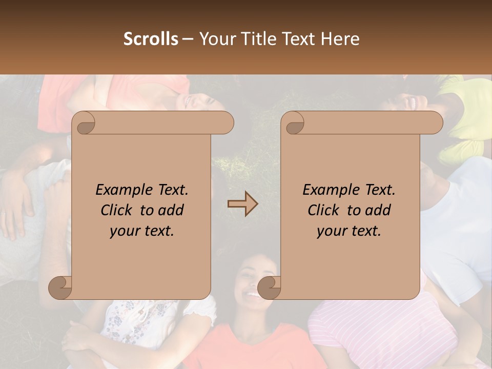 A Group Of People Laying In A Circle On The Grass PowerPoint Template