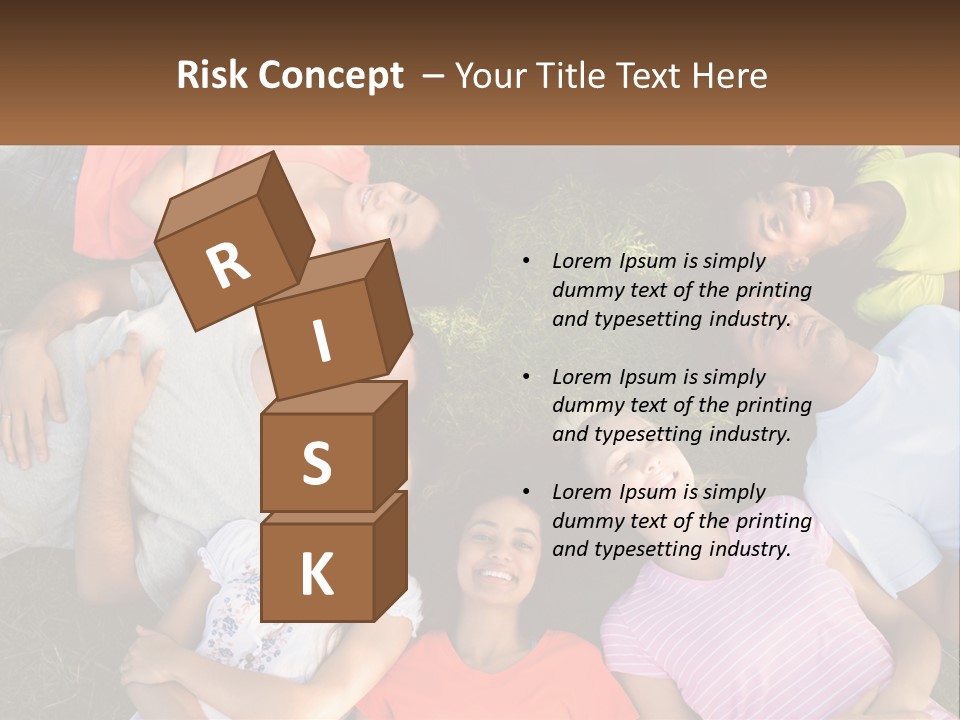 A Group Of People Laying In A Circle On The Grass PowerPoint Template