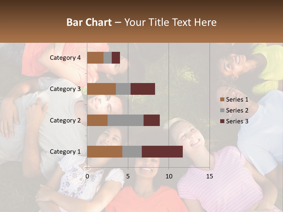 A Group Of People Laying In A Circle On The Grass PowerPoint Template