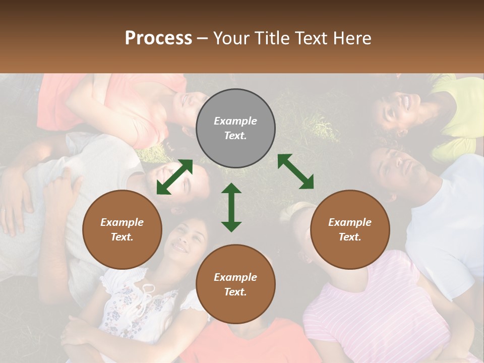 A Group Of People Laying In A Circle On The Grass PowerPoint Template