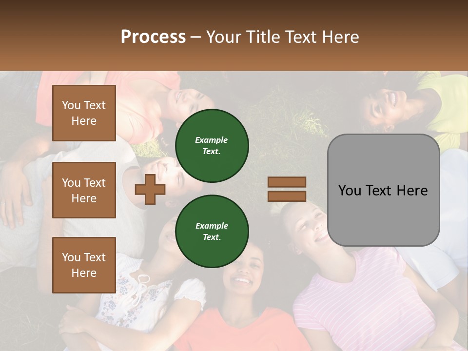 A Group Of People Laying In A Circle On The Grass PowerPoint Template